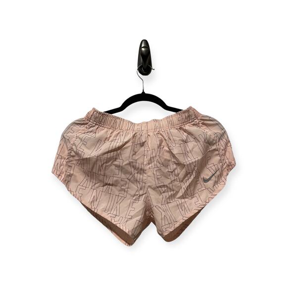 NWOT Woman's Nike Blush Pink Logo Shorts Size S NICE - Picture 2 of 4